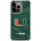 University of Miami Green Jersey iPhone 13 Pro Clear Case