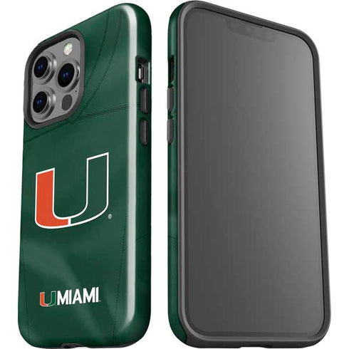 University of Miami Green Jersey iPhone 13 Pro Impact Case