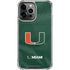 University of Miami Green Jersey iPhone 13 Pro Max Clear Case