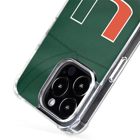 University of Miami Green Jersey iPhone 13 Pro Max MagSafe Case