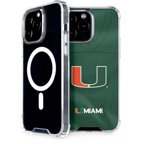 University of Miami Green Jersey iPhone 14 Pro Max MagSafe Case