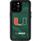 University of Miami Green Jersey iPhone 14 Pro Max Waterproof Case