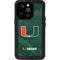 University of Miami Green Jersey iPhone 14 Pro Waterproof Case