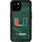University of Miami Green Jersey iPhone 15 Plus Waterproof Case