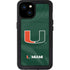 University of Miami Green Jersey iPhone 15 Plus Waterproof Case