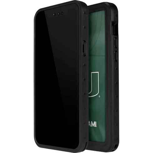 University of Miami Green Jersey iPhone 15 Plus Waterproof Case