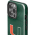 University of Miami Green Jersey iPhone 15 Pro Impact Case