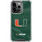 University of Miami Green Jersey iPhone 15 Pro Max Clear Case