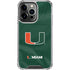 University of Miami Green Jersey iPhone 15 Pro Max Clear Case