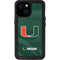 University of Miami Green Jersey iPhone 15 Waterproof Case