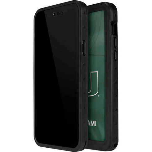 University of Miami Green Jersey iPhone 15 Waterproof Case