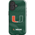 University of Miami Green Jersey iPhone 16 Impact Case