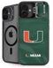 University of Miami Green Jersey iPhone 16 Kickstand Case