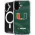 University of Miami Green Jersey iPhone 16 MagSafe Case