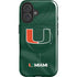 University of Miami Green Jersey iPhone 16 Plus Magsafe Impact Case