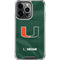 University of Miami Green Jersey iPhone 16 Pro Max Clear Case