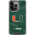 University of Miami Green Jersey iPhone 16 Pro Max Clear Case