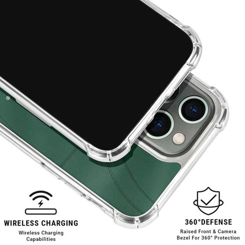 University of Miami Green Jersey iPhone 16 Pro Max Clear Case
