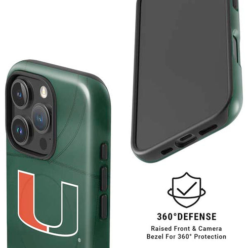 University of Miami Green Jersey iPhone 16 Pro Max Magsafe Impact Case