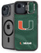 University of Miami Green Jersey iPhone 16e Kickstand Case
