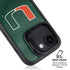 University of Miami Green Jersey iPhone 16e Kickstand Case