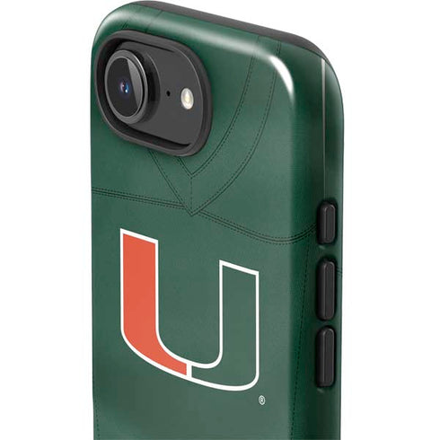 University of Miami Green Jersey iPhone 16e Impact Case
