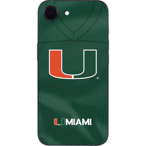University of Miami Green Jersey iPhone 16e Skin
