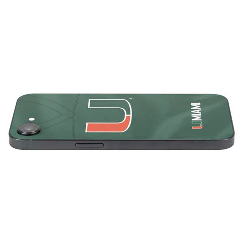 University of Miami Green Jersey iPhone 16e Skin