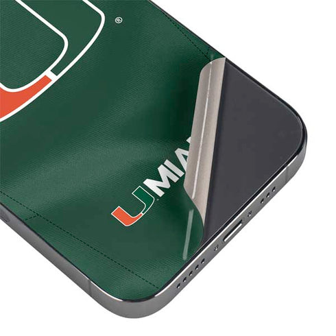 University of Miami Green Jersey iPhone 16e Skin