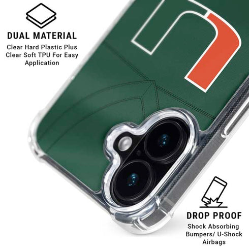 University of Miami Green Jersey iPhone 17 MagSafe Case