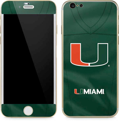 University of Miami Green Jersey iPhone 6/6s Skin