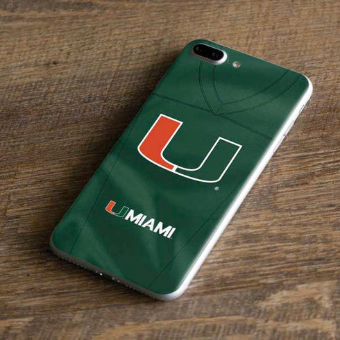 University of Miami Green Jersey iPhone 7 Plus Skin