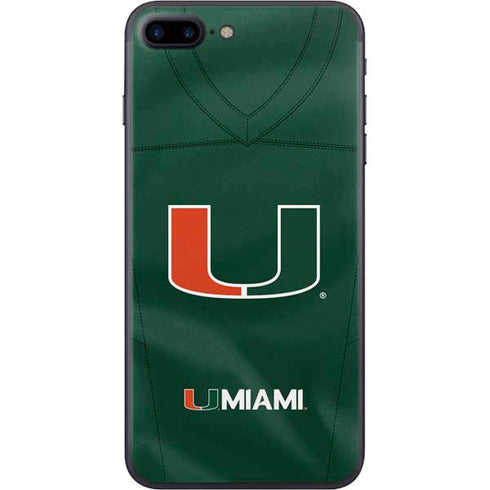 University of Miami Green Jersey iPhone 8 Plus Skin