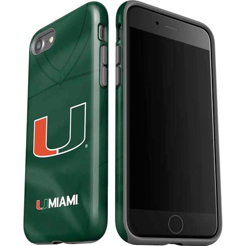 University of Miami Green Jersey iPhone SE (2nd & 3rd Gen) Pro Case