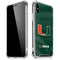 University of Miami Green Jersey iPhone X/XS Clear Case