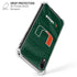 University of Miami Green Jersey iPhone XR Clear Case