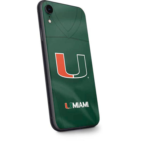 University of Miami Green Jersey iPhone XR Skin