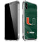 University of Miami Green Jersey iPhone XS Max Clear Case