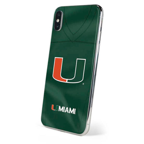 University of Miami Green Jersey iPhone XS Max Skin
