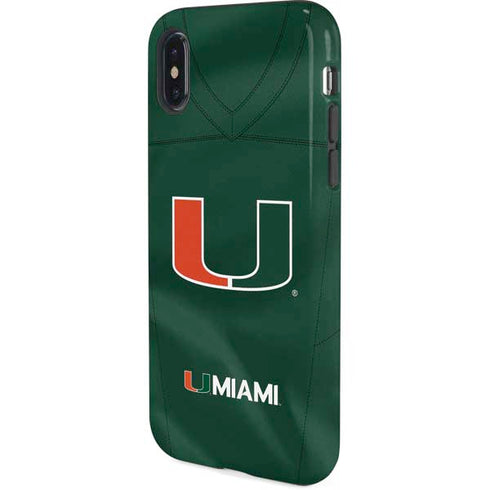 University of Miami Green Jersey iPhone XS Pro Case