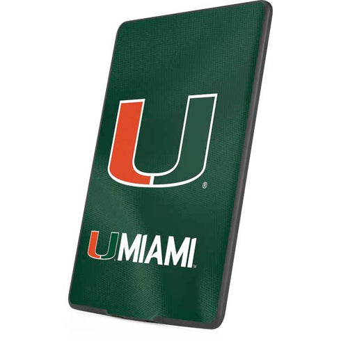 University of Miami Green Jersey Amazon Kindle Skin