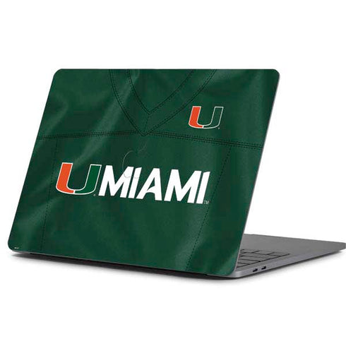University of Miami Green Jersey Apple MacBook Pro 13-inch Skin