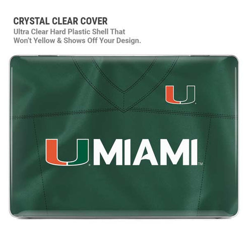 University of Miami Green Jersey MacBook Pro 14in (2021-24) Case plus Skin