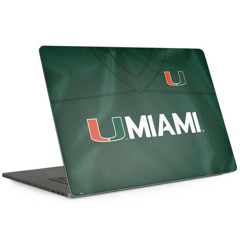 University of Miami Green Jersey Apple MacBook Pro 15-inch Skin