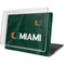 University of Miami Green Jersey MacBook Pro 16in (2019-20) Case plus Skin
