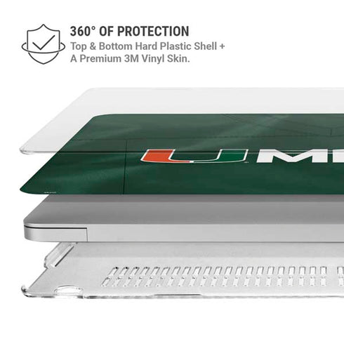 University of Miami Green Jersey MacBook Cases