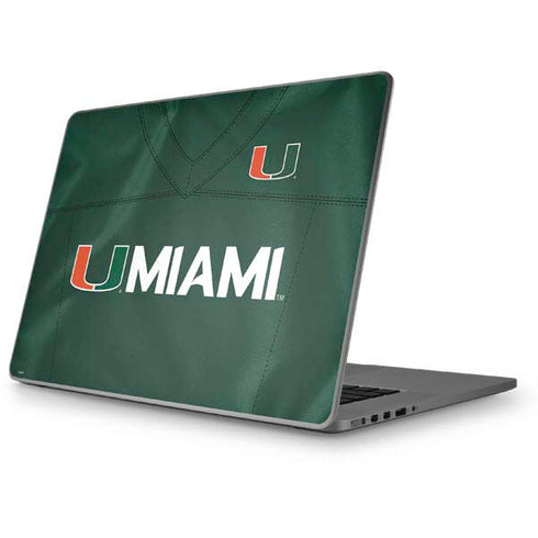 University of Miami Green Jersey Apple MacBook Pro 17-inch Skin