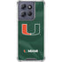 University of Miami Green Jersey Moto G Play 5G (2025) Clear Case