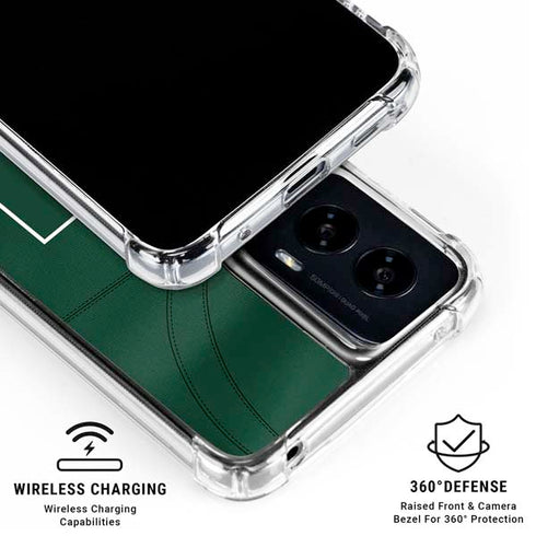 University of Miami Green Jersey Moto G Power 5G (2024) Clear Case