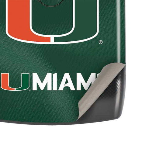 University of Miami Green Jersey Motorola RAZR Skin